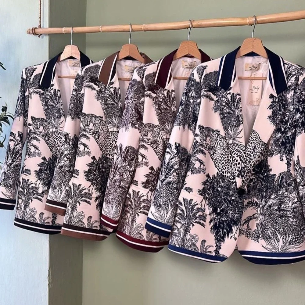 Animal Print Italian Blazer - Picture 5 of 5